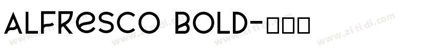 AlFresco Bold字体转换